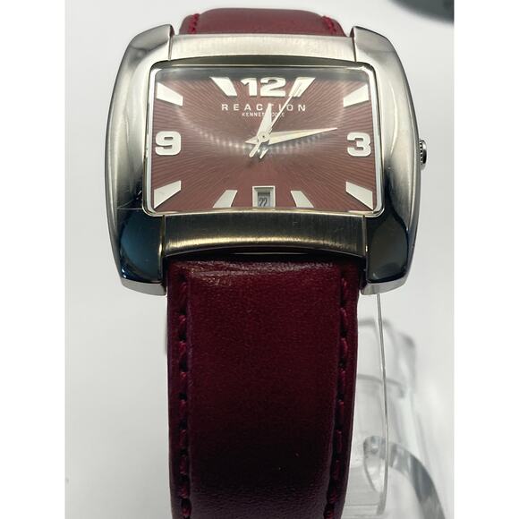 Kenneth Cole Reaction Mens V297-03 Watch 37mm New Battery WR Adjustable Band - Picture 4 of 13